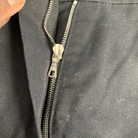 ESCADA VTG Designer Sport Pants Black Casual Silk Cotton Wide Leg Womens 38 XL - Picture 7 of 16